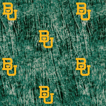Baylor Bears Cotton Fabric TIE DYE Print-Baylor University TIE DYE Cotton Fabric