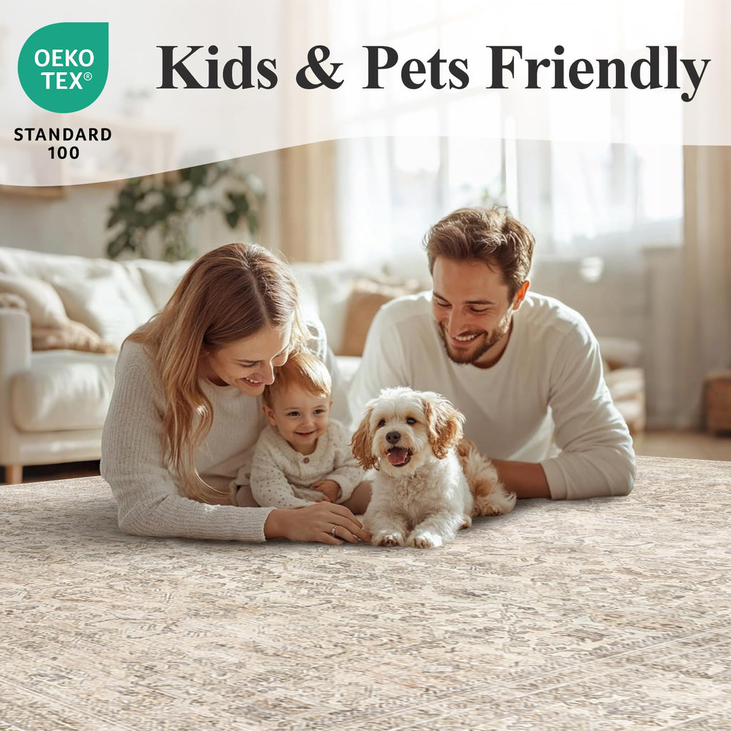 Hallway Runner Rugs Washable Beige Kitchen Runners Non Slip