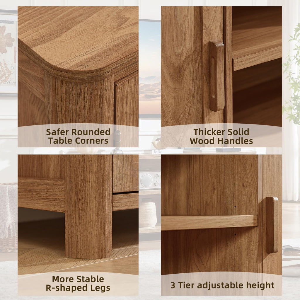 Farmhouse 55" Tv Stand Up for 65 in TV, Tv Consoles