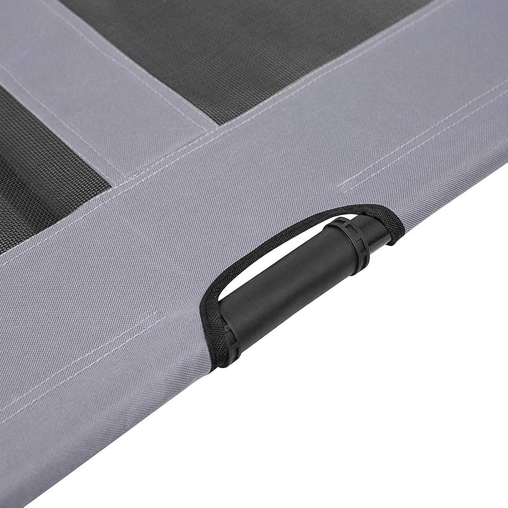 Elevated Dog Bed with Removable Canopy w/Convenient Carrying Bag Indoor Shade 1680D Portable Raised Oxford Fabric