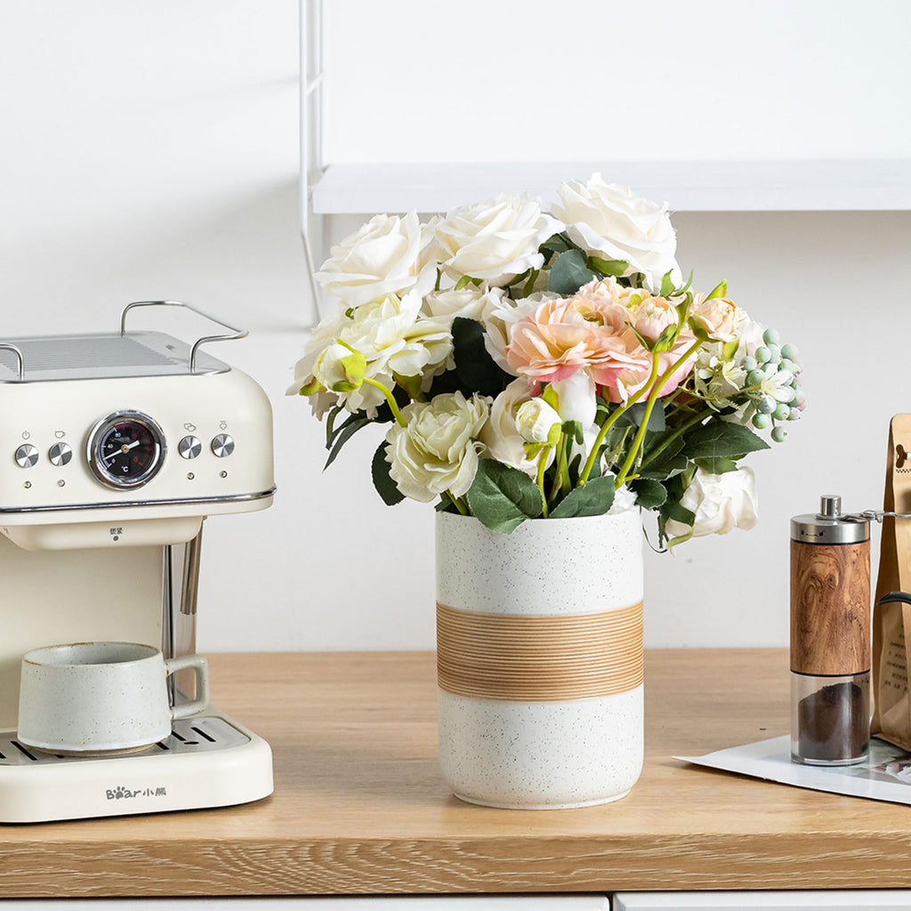 Large Coffee Container with Lid, Ceramic Coffee Jar for Counter