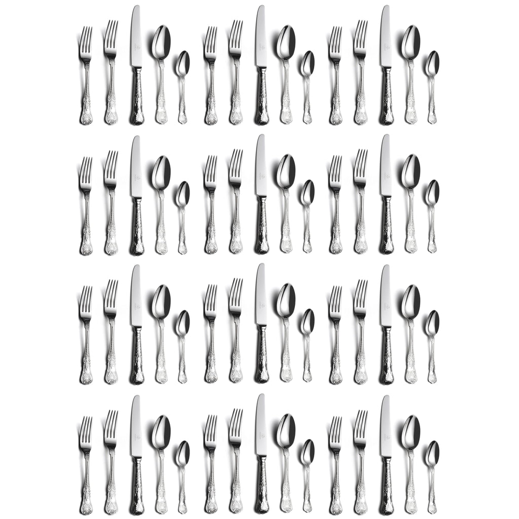 60 Piece Silverware Set for 12, 18 10 Stainless Steel flatware Set, Antique vintage cutlery set, Knife fork spoon