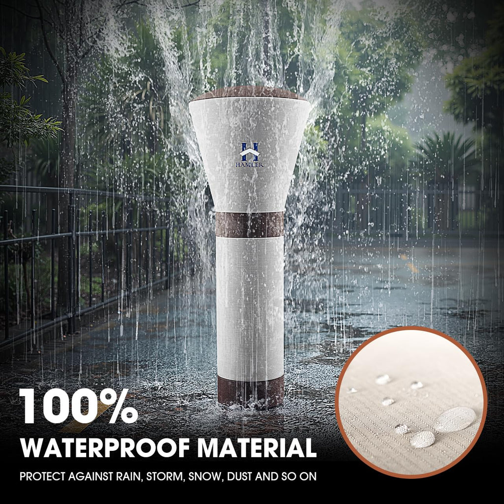Patio Heater Covers, Outdoor Heater Covers Waterproof with Zipper, Outdoor Patio Heater Cover Fits up to 89"H x 33"W