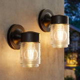 2 Pack Outdoor Wall Lantern, Exterior Waterproof Wall Sconce Light Fixtures