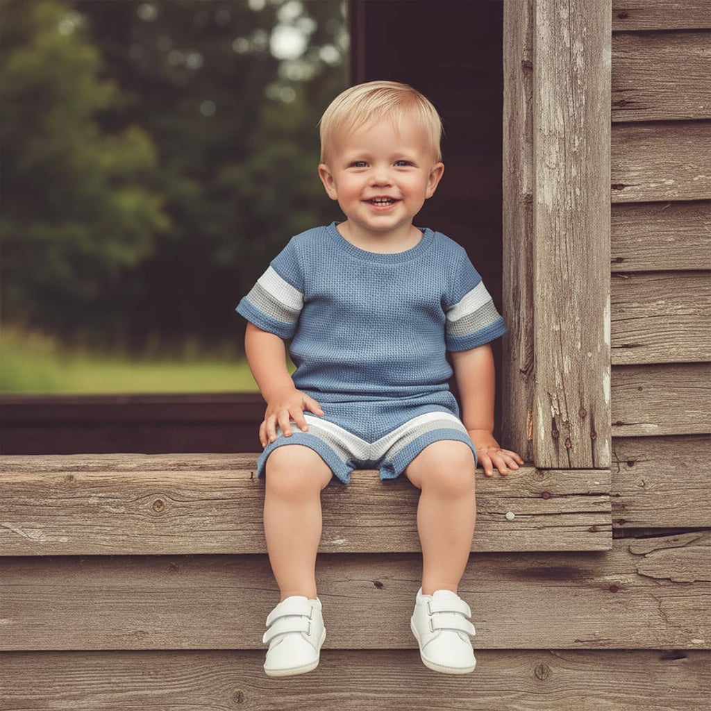 Toddler Baby Boy Summer Outfit Short Sleeve T Shirt Shorts Set 6 12 18 Baby Neutral Clothes