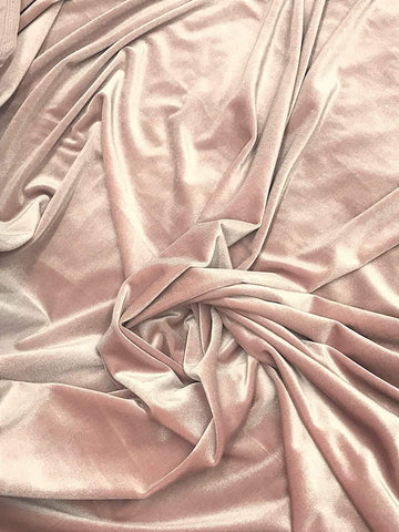 Is 58/60" inches Wide, 100% Polyester and Sold by The Yard.(5 Yard, Blush)