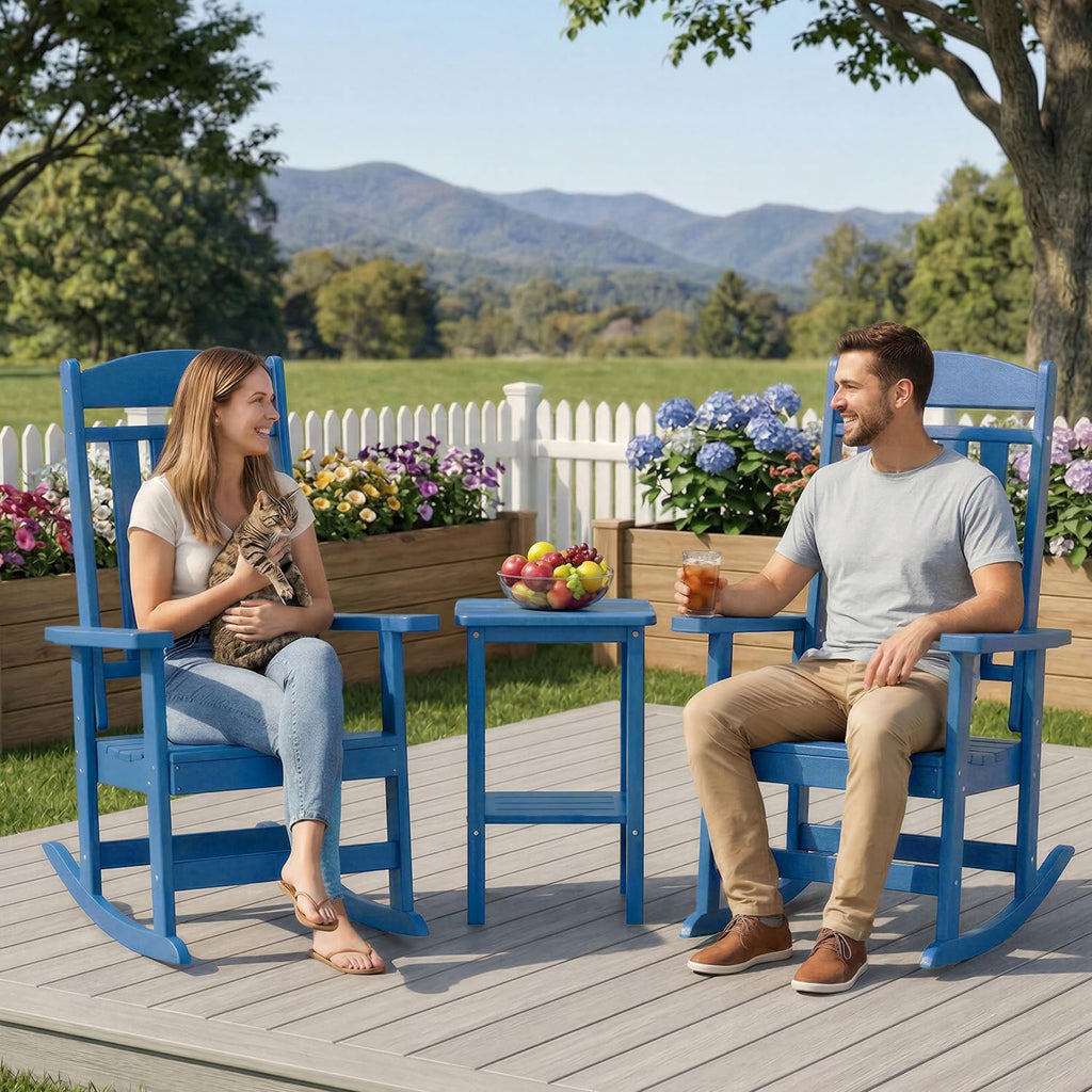 Outdoor Rocking Chair Set of 1, Oversized Rocking Chair Outdoor