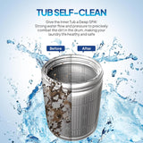 30LBS Fully Automatic Washer, 2 in 1 Portable Washing Machine, Top Load Washer and Spin Dryer Combo with Drain Pump, 8