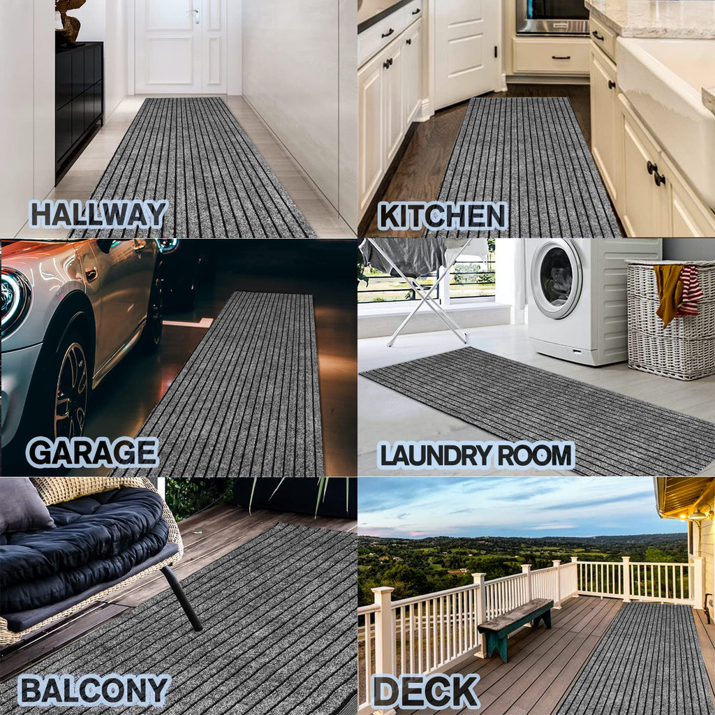 Custom Size Backed Non-Slip Area Rugs Runner, Easy Clean, Waterproof Runner Rugs Entryway, Kitchen, Laundry, 2FT x