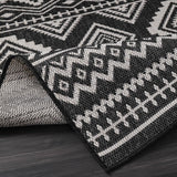 Waikiki Boho Indoor Outdoor Rug 5x7, Washable Outside Carpet for Patio, Deck, Porch, Bohemian Area R