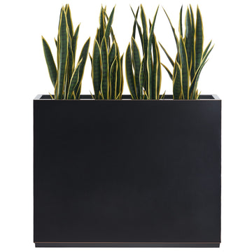 Metallic Heavy Duty Outdoor Planter Box, 38Lx10Wx30H Span Planter