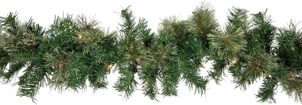 Cashmere Pine Artificial Christmas Garland 9'x10 Clear Lights