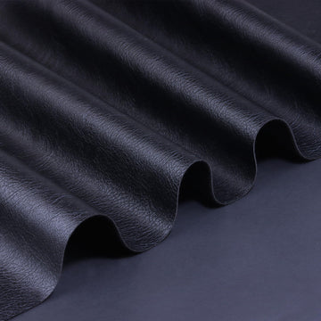 Solid Color Soft Black Faux Leather Fabric 12"x53" (30cm X 135cm) for Handmade DIY, Leather Earrings, Keychain Sewing