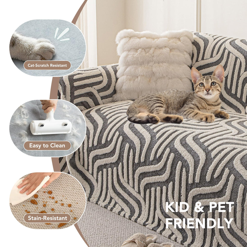Couch Covers for Dogs, Non Slip Sofa Covers for 2 Cushion Washable