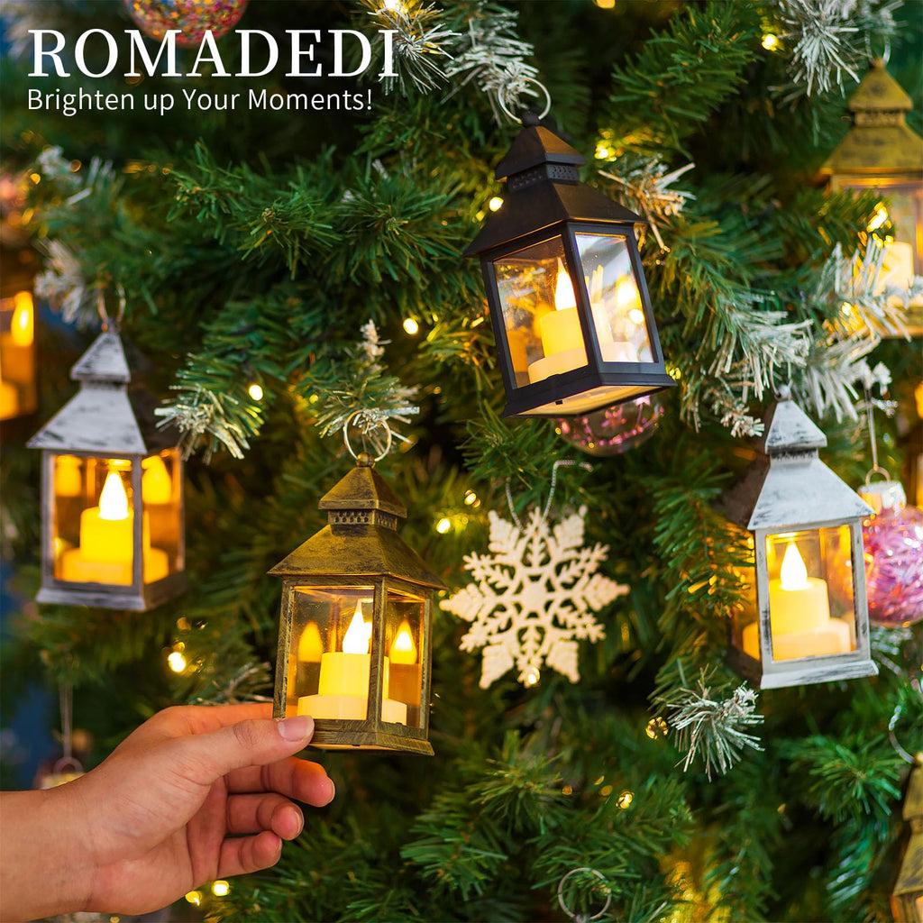 Gold Mini Lantern for Centerpiece, Pack of 10