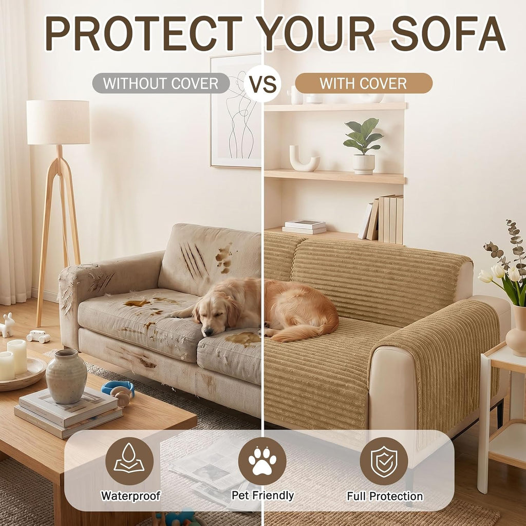 Waterproof Couch Cover for Dogs, Non-Slip Pet Sofa Covers Washable