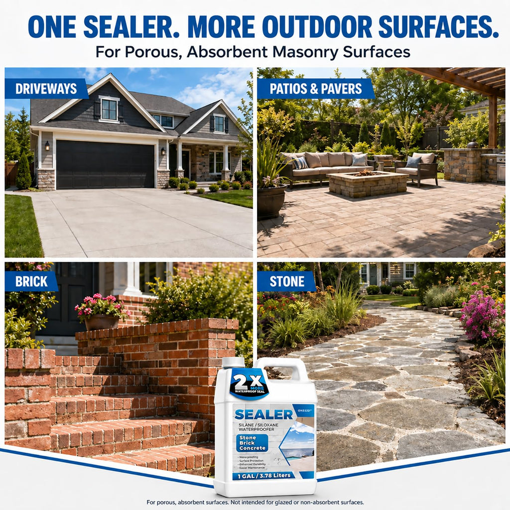 1 Gallon, Penetrating Water Repellent for Pavers & Stone
