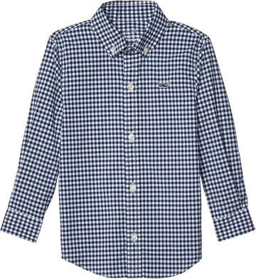 Boys' On-The-Go Gingham Button-Down Shirt