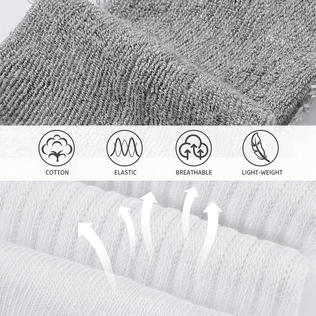 Kids Boys Girls Athletic Crew Socks Thick Cotton Socks
