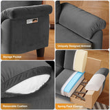 Vesgantti 70" Living Room Couch Sofa, Mid Century Modern Loveseat, Velvet Deep Couches for Small Spaces, Bedroom