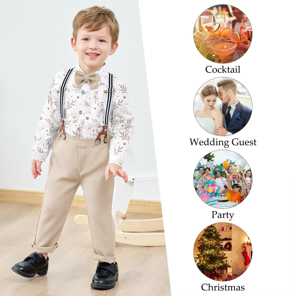 Toddler Boy Dress Clothes Suit Boys Formal Wedding Outfits