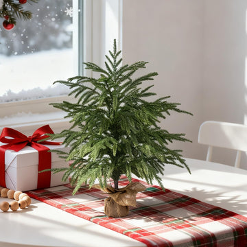 2FT Artificial Norfolk Pine Tree with Decorative Pot