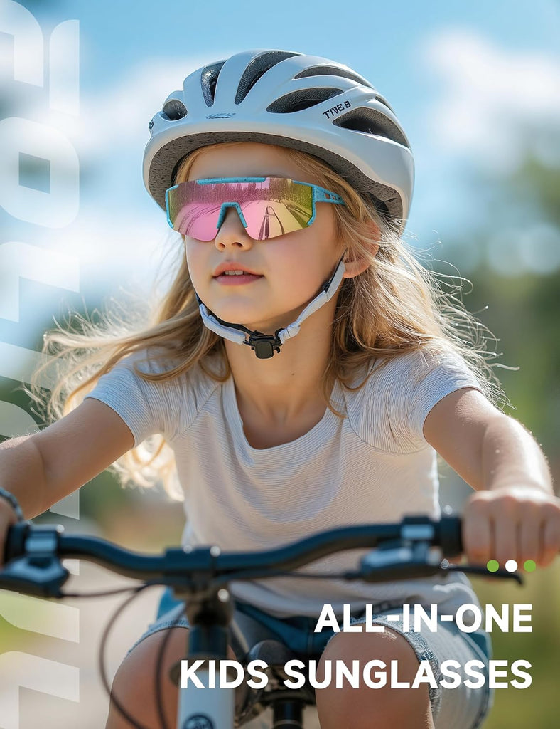Kids Polarized Baseball Softball Sports Sunglasses for Boys Girls