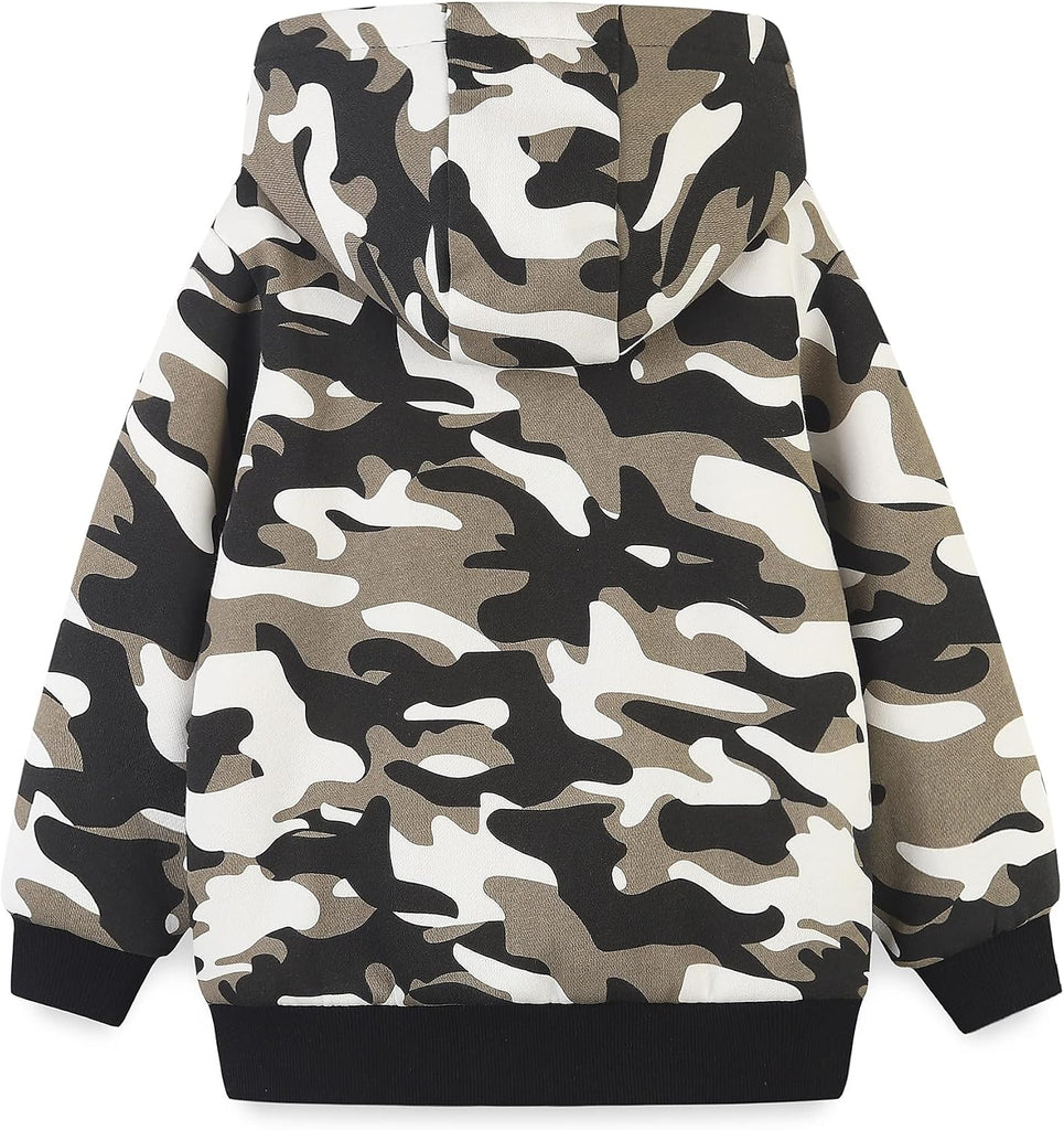 Kids Boy's Girl's Sherpa Fleece Lined Jacket Spring Fall Winter Zip up Sweatshirt Hoodie 2 (Toddler/Kid)