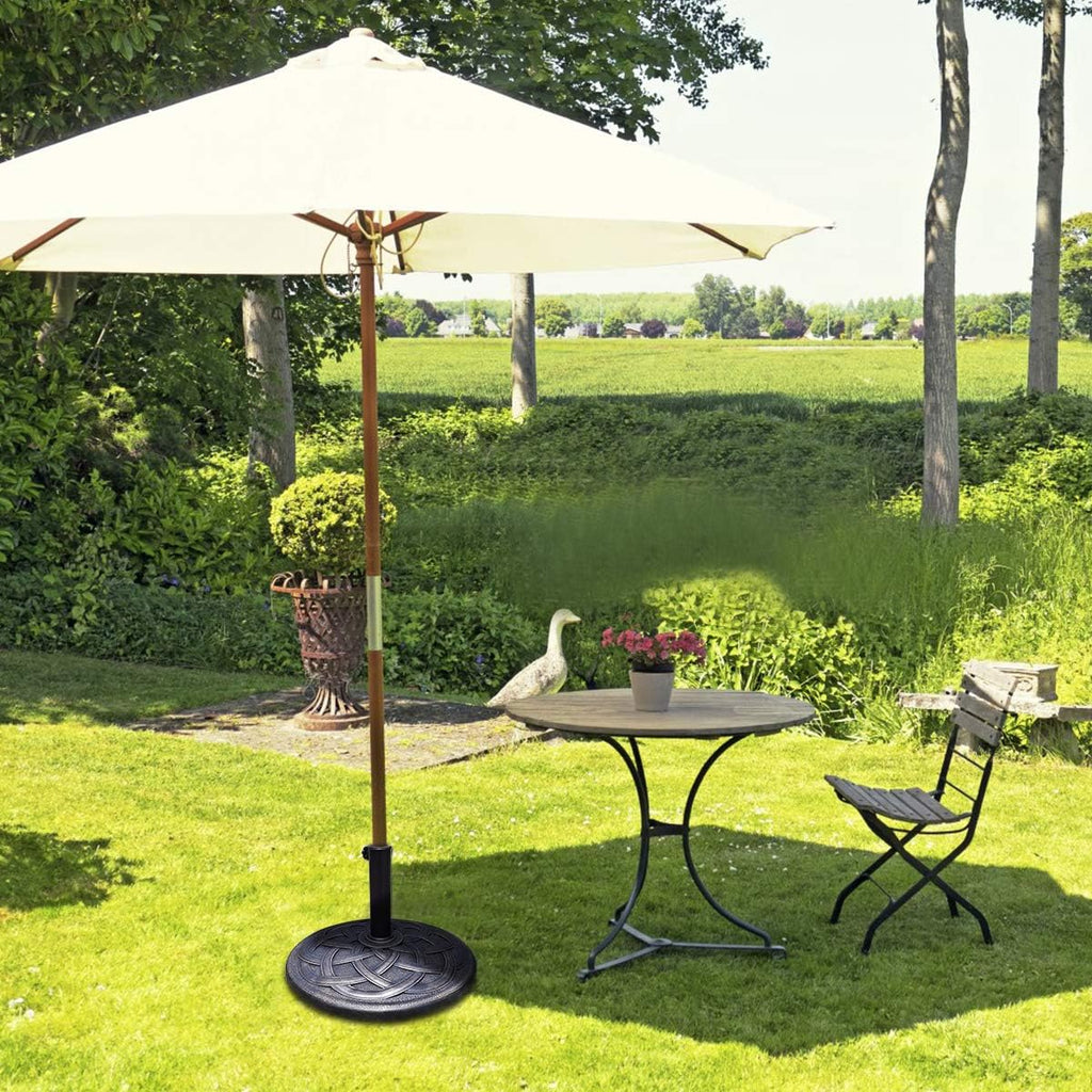 43lbs Patio Market Umbrella Base, Heavy Duty Outdoor Stand