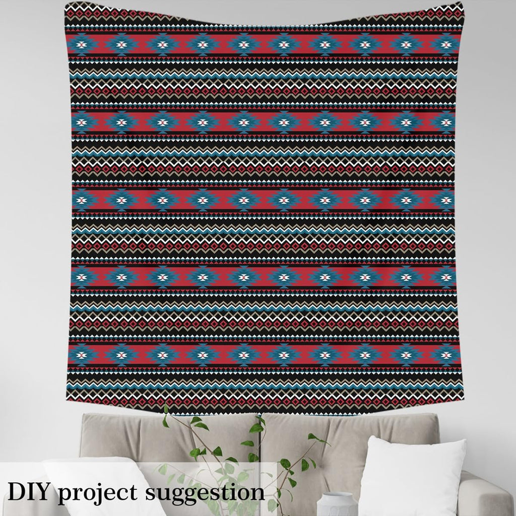 Geometric Stripes Exotic Fabric by The Yard 1 Yard Soft