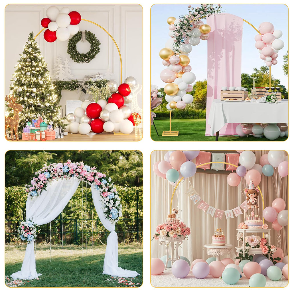 Heavy Duty Backdrop Stand, Wedding Arch Stand Wedding Arch Frame with Base for Birthday Party Graduation Ceremony