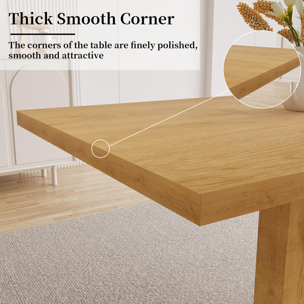 Modern Dining Table, 46'' Oak Table