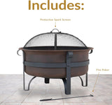 29 Inch Fire Pit - Wood Burning