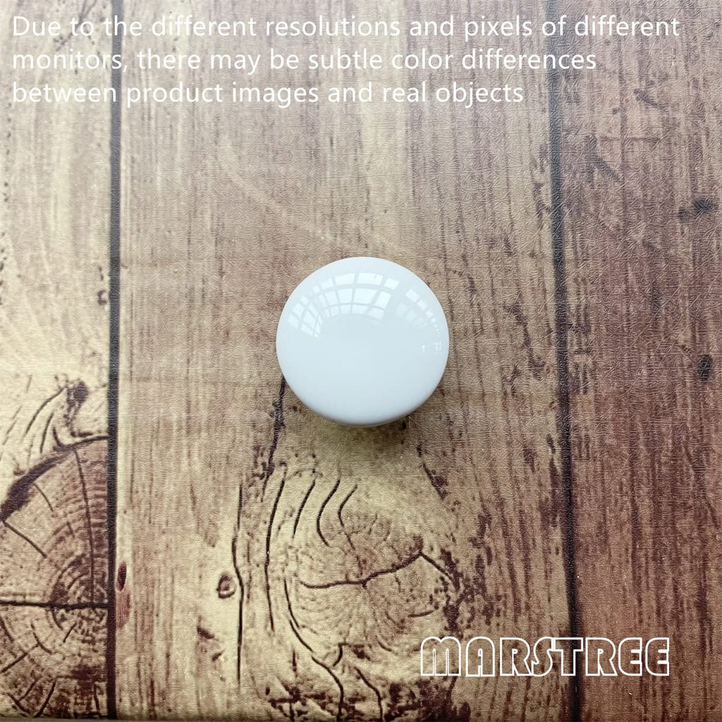 10 Pack White Ceramic Cabinet Knobs Vintage Round Drawer Cupboard Dresser Wardrobe Closet Door Knobs Pull Handles