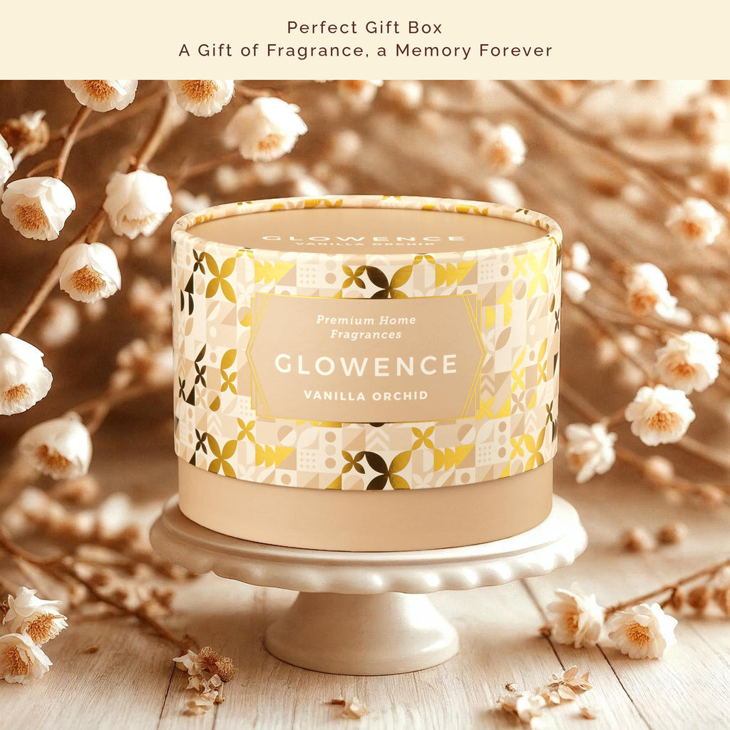 Luxury Vanilla Scented Candle - Large 3 Wick Jar Candle - Elegant Gift for Women & Men - 100% Natural Soy Wax - Up to