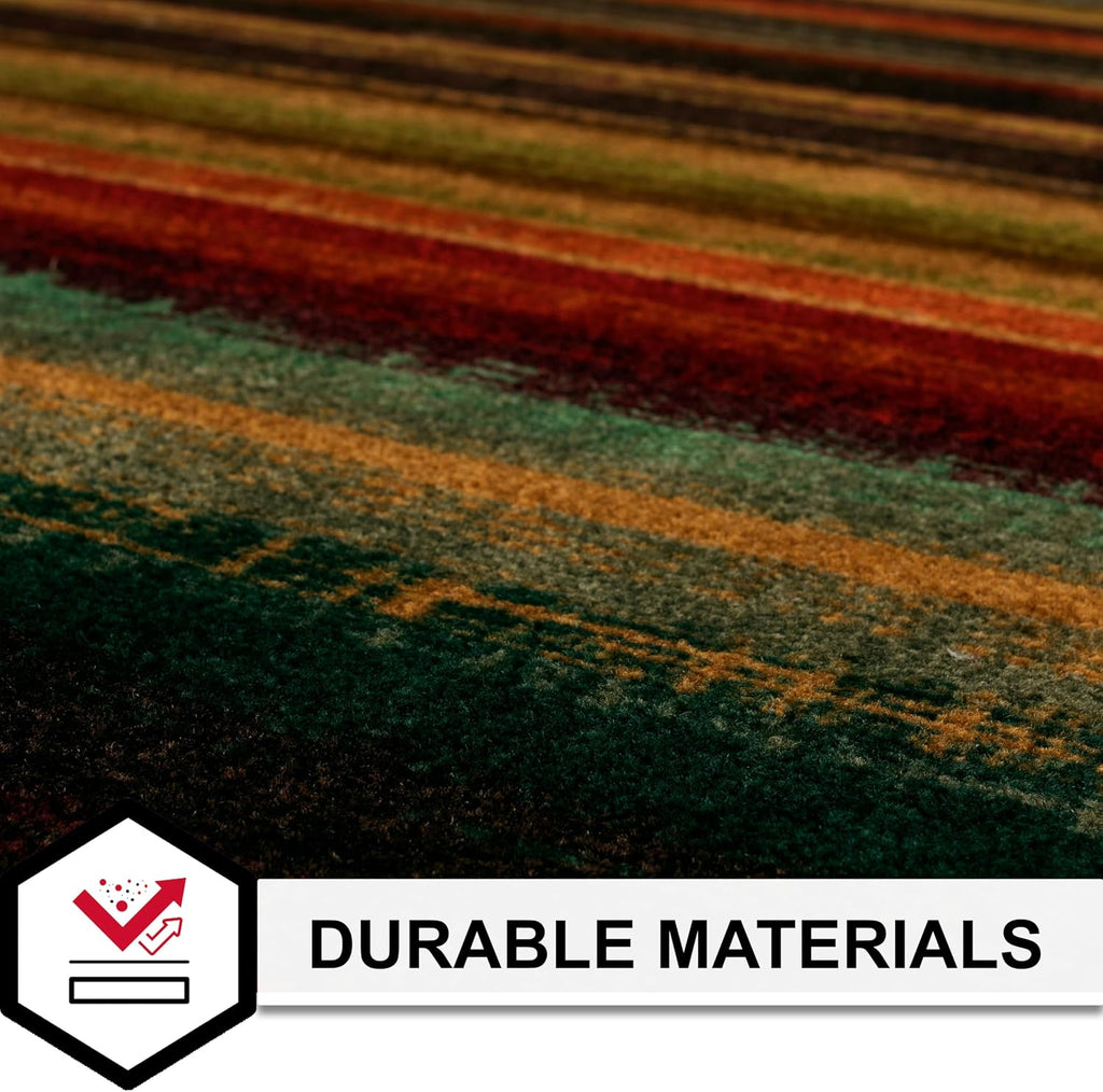 Boho Stripe Area Rug - Multicolor - Perfect