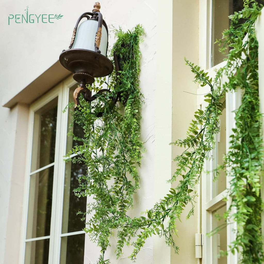 Artificial Greenery Garland 6 Pack, 5.57ft, for Hanging Greenery Decor - Set of 6