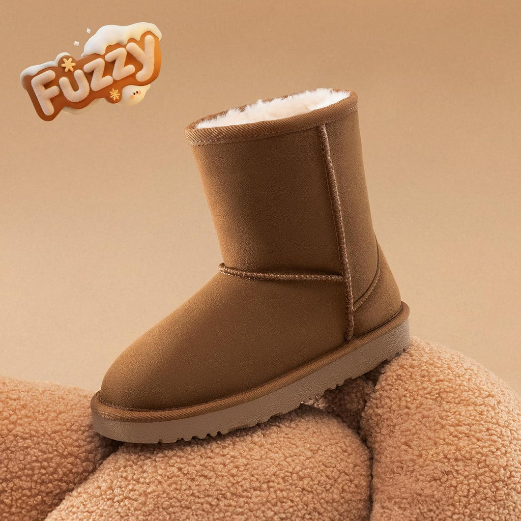 Girls Boots Kids Boys Winter Mid Boot