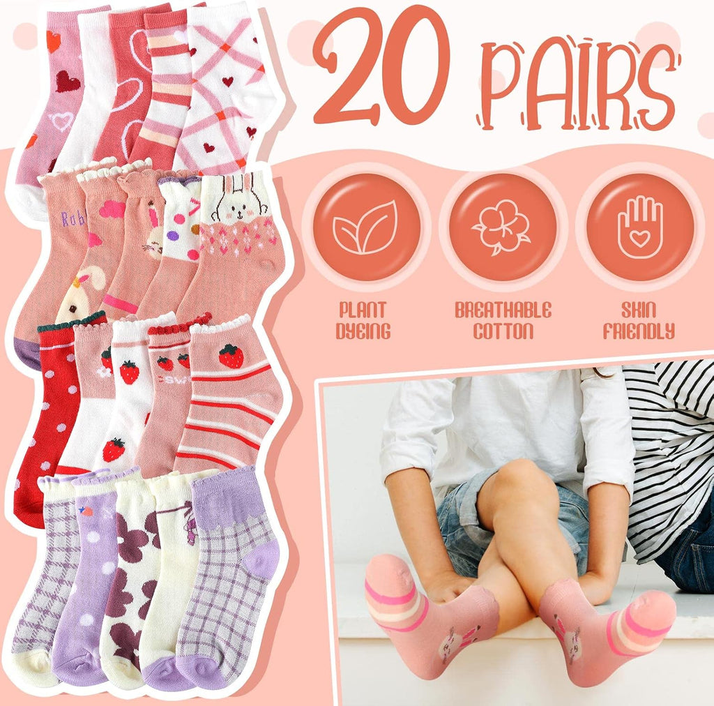20 Pairs Girls Socks