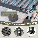 10x12 FT Louvered Pergola, Aluminum Outdoor Pergolas with Ad - Image 4