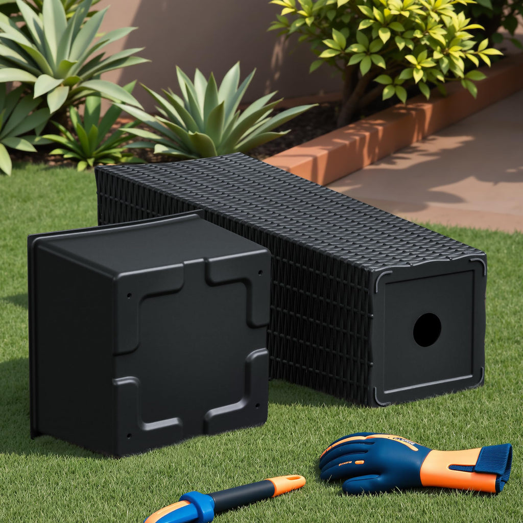 Resin 23.6'' Tall Planters, Large Taper Outdoor Planter