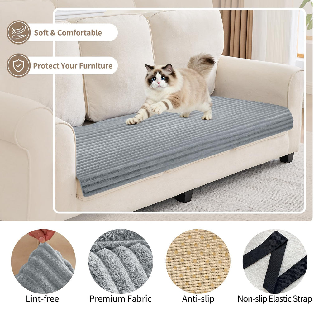 100% Waterproof Couch Covers for Dogs, 35"×59" Washable Couch Cover, Non Slip Sectional Couch Covers for 3 Cushion