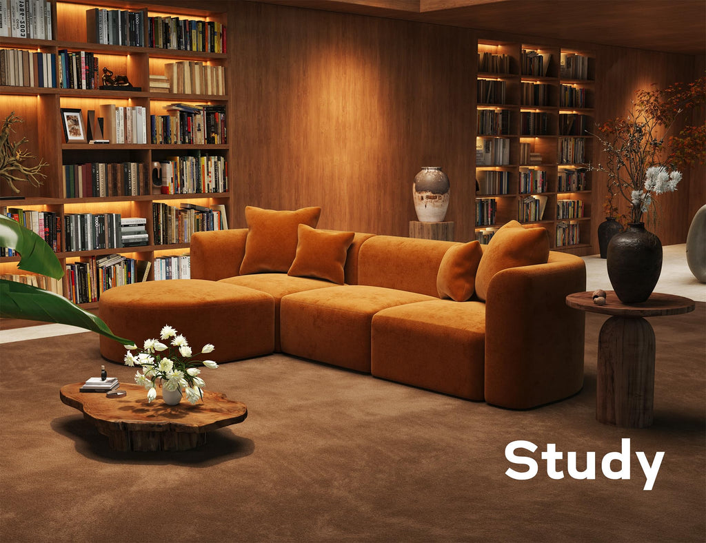 116" Modular Curved Sectional Modern Oversized Couches