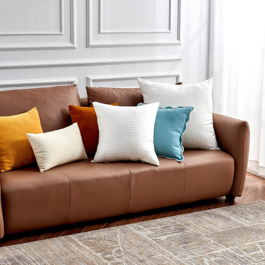 Stripped Pattern Pack of 2 Euro Pillow Inserts 26x26