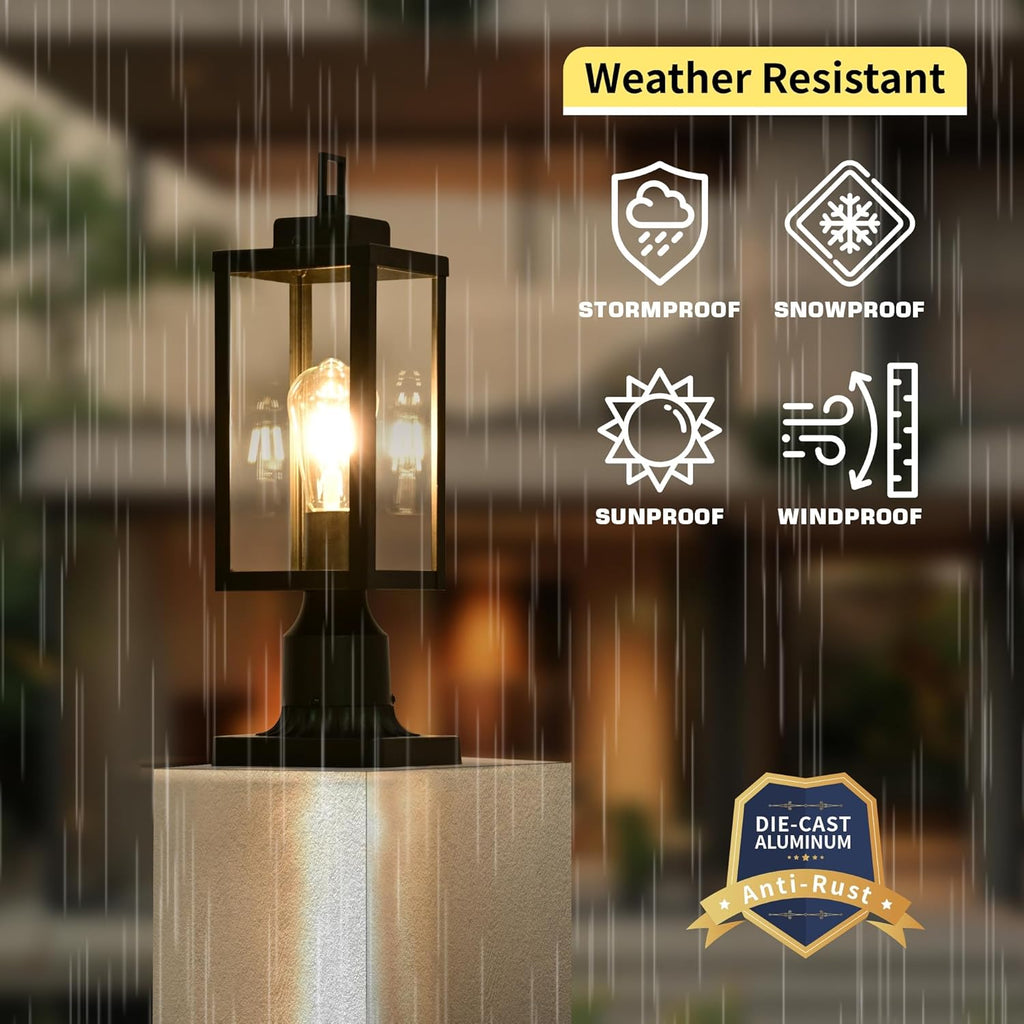 Outdoor Post Light Anti-Rust Lamp Post Lights Fixture Waterproof Exterior Lighting Lamp Post Outdoor Pole Light for