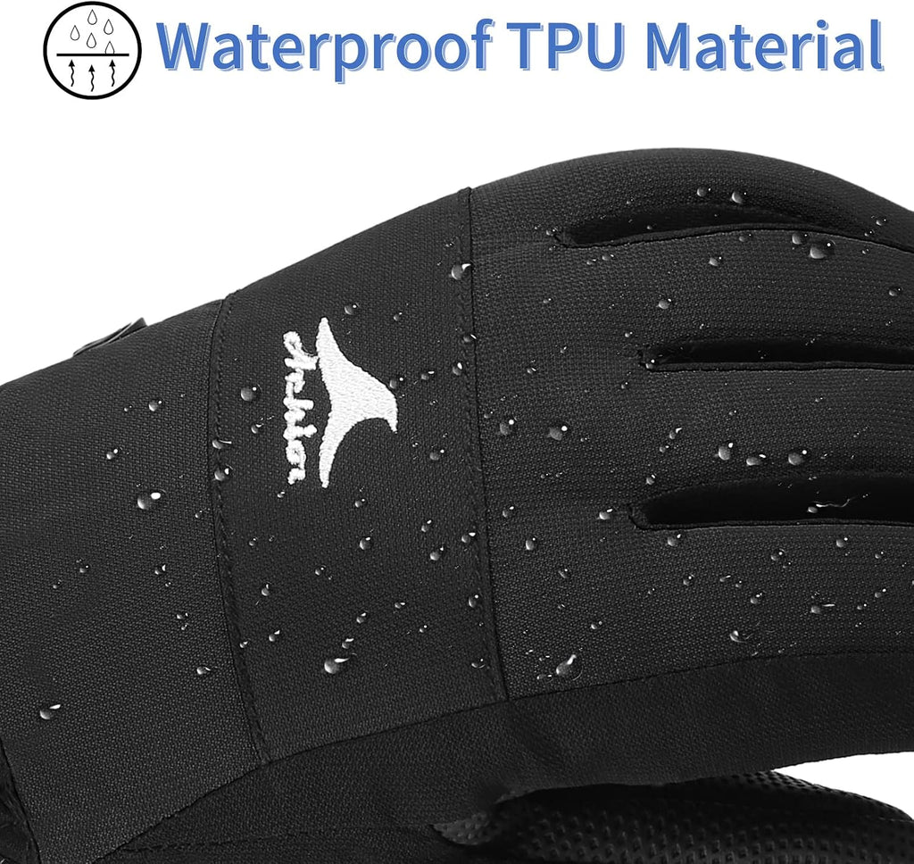 Kids Ski Gloves, Waterproof Winter Snow Gloves for Boys Girls Youth