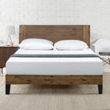 Tonja Wood Platform Bed Frame with Headboard, Mattress Foundation with Wood Slat Support, No Box Spring Needed