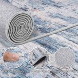 8x10 Area Rug Living Room Rugs - Washable Rug Large Modern Abstract Soft Thin Carpets Indoor Floor No Slip Vintage