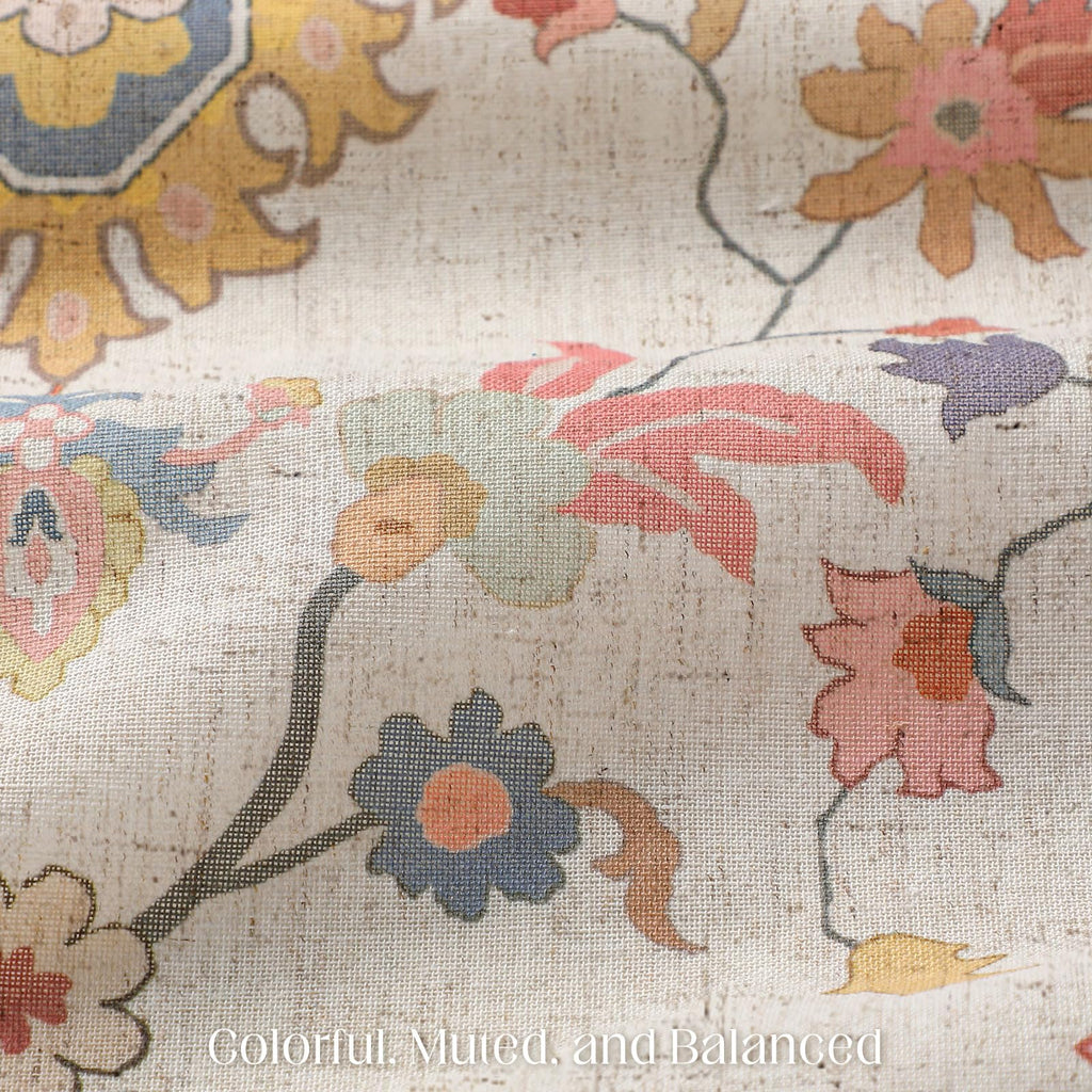 Boho Vintage Shower Curtain, Aesthetic Bohemian Patterned Shower Curtains, 72Wx84H
