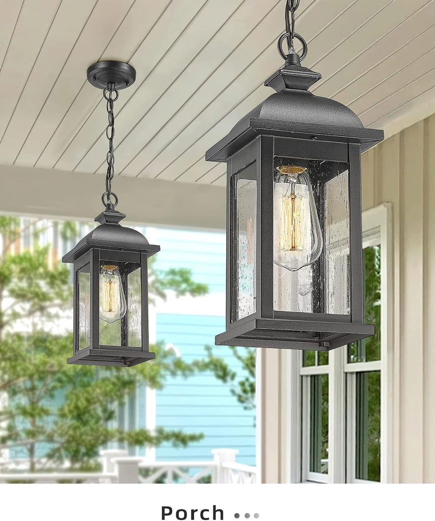 Outdoor Pendant Lights for Porch, Exterior Hanging Latern Outdoor Hanging Light Fixture